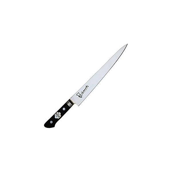 4956856131084 グランシェ ツバ付筋引 240mm【キャンセル不可】 ステンレス 切れやすい 強化積層木 西洋包丁 ハンドル 長持ち 調理用 ナイフ 持ち手 北正