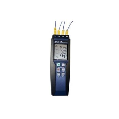 エムケー・サイエンティフィック045-392-3532【商品説明】●温度計CENTER 378は、64000メモリ(16000/チャンネル)のデータロガー機能付デジタル温度計で、一台で同時に4ヶ所の温度の測定とモニタリングがおこなえます。●CENTER 378は付属のUSBケーブルと解析ソフトを使用して、記録した温度データをパソコンにダウンロードできます。データロガー機能に合わせ、リアルタイムで温度データをパソコンに取込むこともできます。●測定データはExcelファイルやTextファイル形式でも保存でき、種々のデータ分析と解析ができます。●多種の用途に対応する熱電対K/J/E/T-タイプセンサにより、幅広い温度測定に対応します。測定値のホールドと最高(MAX)・最低(MIN) 温度メモリー機能にあわせ温度変化値表示、暗い場所でも測定温度を見ることができるバックライト機能付です。●測定範囲:-200〜+1372℃(熱電対タイプによる)●機能・表示:最高・最低メモリー、ホールド、自動停止 変化温度表示、電池消耗表示、バックライト●分解能:0.1℃(+999.9℃まで)1℃(+1000℃以上)●測定間隔:1秒毎●精度:±0.1%測定値±0.7℃●電源・電池寿命:9Vアルカリ電池1個/約30時間 9VACアダプター(オプション)●センサタイプ:熱電対K/J/E/T-タイプ選択●サイズ・重量:197 x 65 x 36 mm 約310g (電池含む)●使用環境:温度:-10〜+50℃ 湿度:90%RH以下●付属品:コード長1m素線センサー2本、操作マニュアル 解析ソフトCD、USBケーブル、ソフトケース類似商品はこちらエムケー MK CENTER 520 デジタル31,454円CENTER309 デジタル温度計 データロガ39,976円エムケー MK CENTER 318 デジタル53,003円エムケー MK CENTER 376 デジタル58,269円MK CENTER 314 デジタル温湿度計 35,285円エムケー MK CENTER 375 デジタル48,693円CENTER306 デジタル温度計 データロガ34,229円CENTER304 デジタル温度計 4チャンネ18,825円MK CENTER 372 完全防水型デジタル34,327円エムケー MK TM-311N デジタル温度計17,567円エムケー MK CENTER 370 デジタル30,399円エムケー MK MFT デジタル温度計 5528,468円