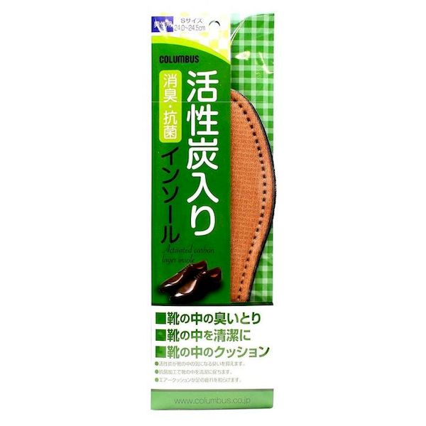 こちらの商品は、ご注文後納期確定まで約8日かかります。【商品説明】原材料:製造国:日本個装サイズ・重量:縦奥行横重量ケースサイズ・重量:縦奥行横重量発売元:株式会社コロンブス製造販売元:賞味期限期間:サイズ選びには十分注意してください。インソールが靴の中で動きますと、靴の内側を傷めることがあります。インソールは標準的な形に作られていますが、靴によっては横幅が合わない場合があります。インソールは折り曲げないでください。足に痛みを感じたら、直ぐに使用を中止してください。洗濯はできません。※インソールは標準的類似商品はこちら4971671173774 コロンブス 活性炭726円4971671173859 コロンブス 活性炭707円4971671942431 デオアクティブ男性1,318円4971671173767 活性炭インソール 708円4971671173842 コロンブス 活性炭707円4971671173798 コロンブス 活性炭708円4971671173781 コロンブス 活性炭707円4971671173750 活性炭インソール 708円4971671187405 活性炭抗菌インソー718円4971671187399 活性炭抗菌インソー718円4971671187382 活性炭抗菌インソー718円4971671173835 コロンブス 活性炭708円