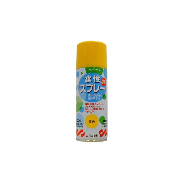 サンデーペイント 4906754269525 水性スプレー 黄 300M SP水性スプレー キイロ sundaypaint 水性ペイントスプレー 日用品 黄色