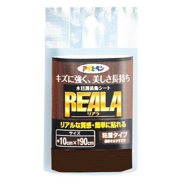 アサヒペン 4970925122254 アサヒペン REALA 10X90CM RL－6 木目調装飾シート AP ASAHIPEN インテリア 木目調装飾シートREALA 木目調シートREALA