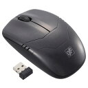 オーム電機 01-3588 ワイヤレス ブルーLEDマウス ブラック PC−SMWBM33 K 013588 BLUE OHM ワイヤレスマウス Mサイズ(2)