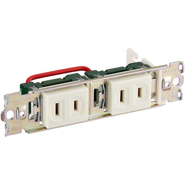 (LINEクーポン有)パナソニック電工 Panasonic WCF2011W キグヨウFC2P コンセント2 シロ パナソニックエ..