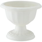 アップルウェアー 4905980112612 クイーンカップ28型 D－28WH ホワイト プラスチック 植木鉢