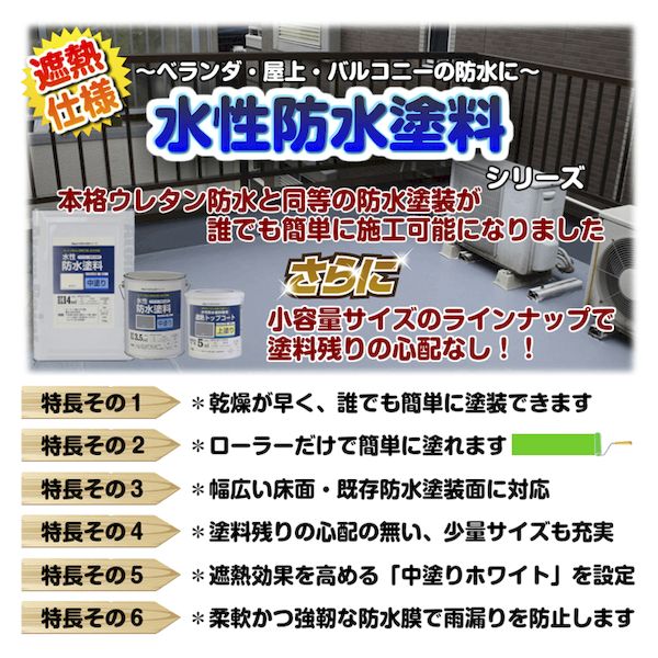 アトムハウスペイント 4971544230207 水性防水塗料専用中塗り 8kg グレー アトムペ...