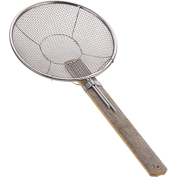 Colanders - 4701519900602 エムテートリマツ 18−8特製竹柄そば揚 A型 6寸