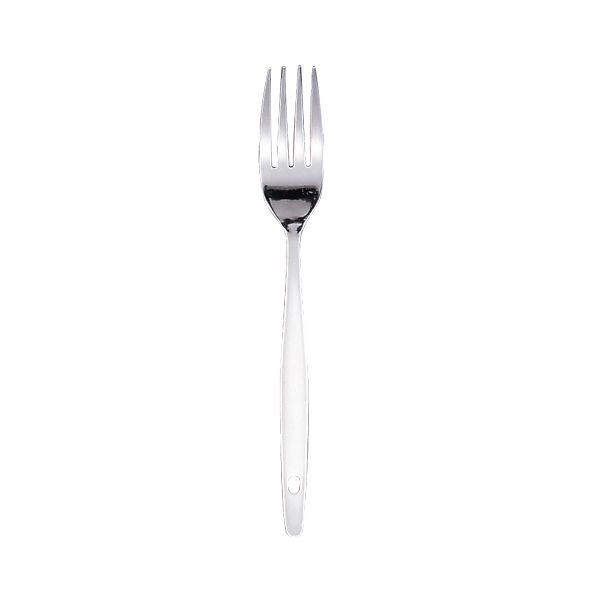(LINEクーポン有)4700724600406 フジヒロ産業 松印 18−0給食用フォーク180mm 穴明