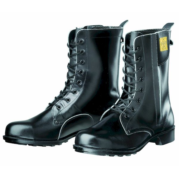 【個人宅配送不可】【個数：1個】4979058483072 直送 代引不可・他メーカー同梱不可 ドンケル 安全靴 長編上ブーツ ラバー1層底 耐滑 消防用 604TN団マ−ク ブラック 28．0