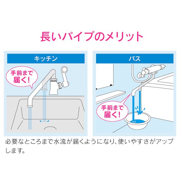 カクダイ GA-HC020 ガオナ Uパイプ 長さ300ミリ お風呂用 交換 修理 外径16ミリ W26山20ネジ GAHC020 GAONA Uスパウト300 これエエやん ガオナガオナ【キャンセル不可】