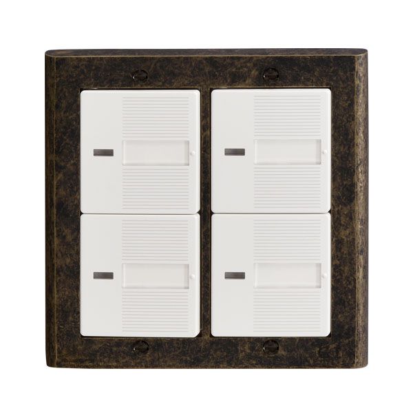 ゴーリキアイランド 790222 真鍮製スイッチプレート コスモシリーズ用 PC02 古色 真鍮 スイッチカバー ..