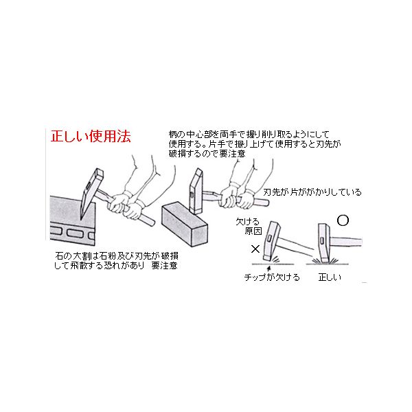 (LINEクーポン有)三木技研 4993657151545 C-15 タイル槌 ベタ付 柄付き 寸法:9mm 口径:9mm角 刃幅:10mm 超硬チップ付き 154