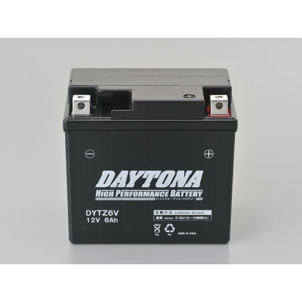 デイトナ DAYTONA 98308 ハイパフォーマンスバッテリー DYTZ6V CB125R DUNK ジョルノ タクト CBR125R DIO110 バイク用 ダンク