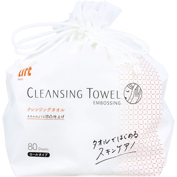 (LINEクーポン有)4976558004622 ライフ クレンジングタオル ロールタイプ 80枚入
