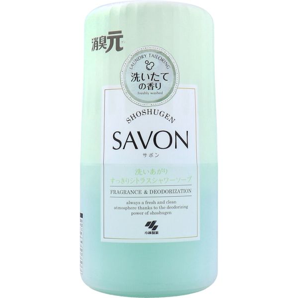 4987072087558 消臭元 SAVON サボン 洗いあがりすっきりシトラスシャワーソープ 400mL