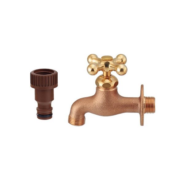 カクダイ 701-028-13 ガーデン横水栓 レトロ 70102813 ガーデン用横水栓 KAKUDAI 単水栓タイプ【キャンセル不可】