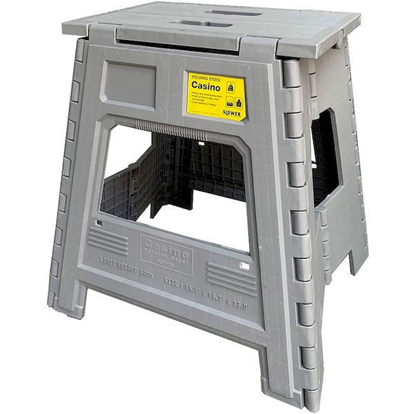【ポイント2倍】4589799541780 TRI スロウワー 折りたたみチェア FOLDING STOOL Casino グレー 耐荷重180kg SLW178 踏み台 SLOWER通販格安セール情報 楽天 通販