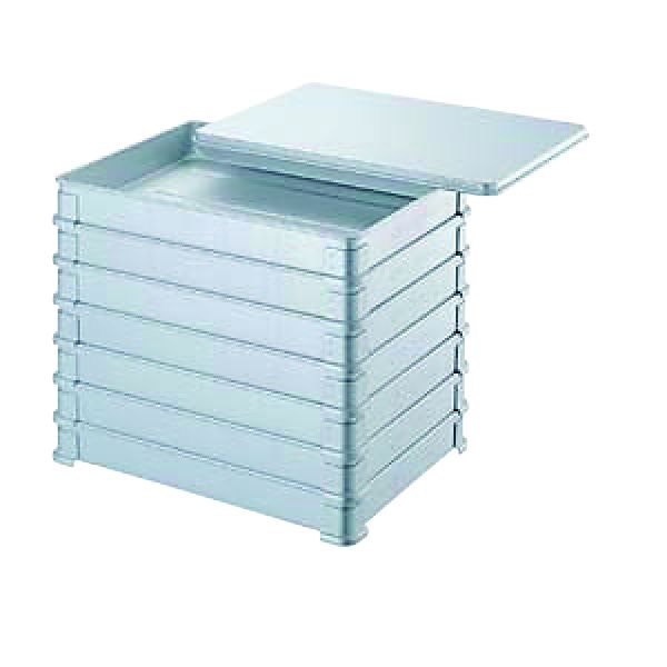 【1個入】4571335102760 中尾アルミ製作所 アルマイトそばバット 中 餃子バット身 そば兼用 ナカオ 業務用 そば兼用餃子バット