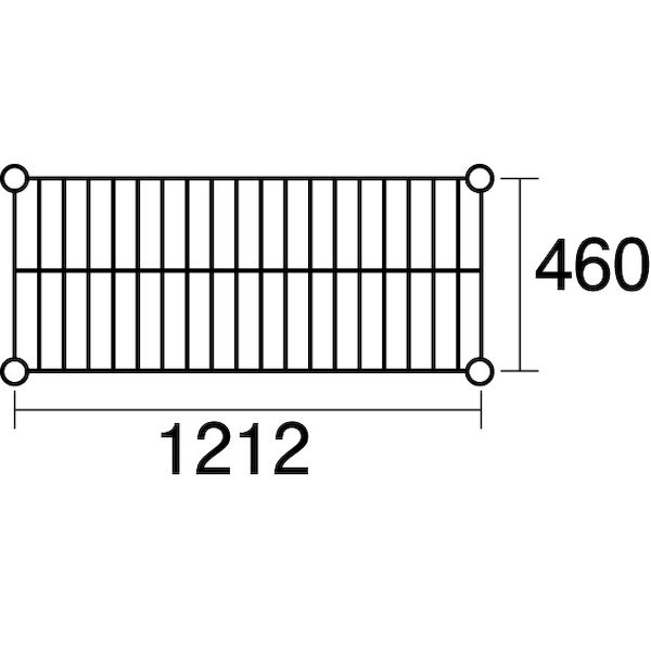 4933315730071 直送 代引不可・他メーカー同梱不可 エレクター スーパーエレクター棚MS1220 棚板 スーパーエレクターシェルフ KND-137015 HEL1915 ERECTA