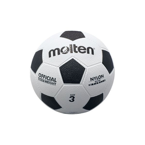 モルテン molten F3W 亀甲ゴムサッカー 白×黒 3号 3号球 サッカーボール 亀甲ゴムサッカーボール サッカーボール3号球 ジュニア 小学校用 ゴムサッカーボール3号球