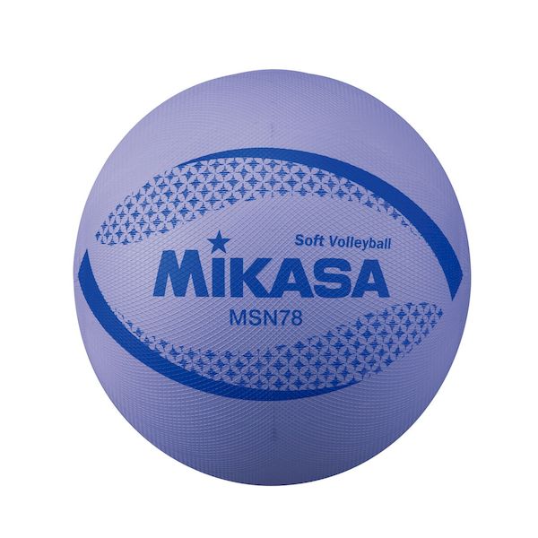 ミカサ MIKASA 4907225005390 MSN78－V ソフトバレー円周78cm 約210g 紫 カラーソフトバレーボール MSN78V 検定球 カラーソフトバレーボール検定球 1
