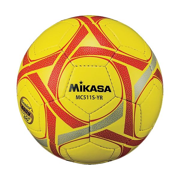 ミカサ MIKASA 4907225030422 MC511S－YR サッカー5号手縫い 軽量試合球 約400g 黄赤 シニア用 イエローレッド MC511SYR 軽量球5号 サッカーボール