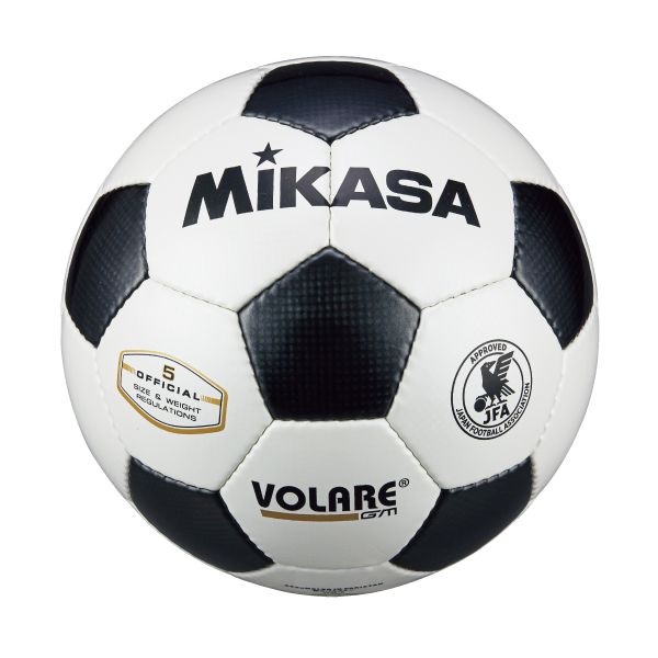 ミカサ MIKASA 4907225030729 SVC5011－WBK サッカー5号手縫い 検定球 試合球 白／黒 サッカーボール 検定球5号 SVC5011WBK 5号球