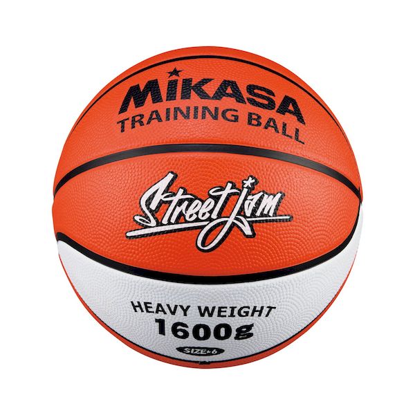 ミカサ MIKASA 4907225044894 B6JMTR−O バスケット トレーニング1.6kg ゴム オレンシ/白 バスケットボール