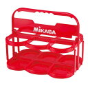 ミカサ MIKASA 4907225252367 BC6－R ボトルキャリア 6本入れ 赤 約560g ボトルキャリアー レッド ミカサ学校体育器具ボトルキャリアーBC6 9200150