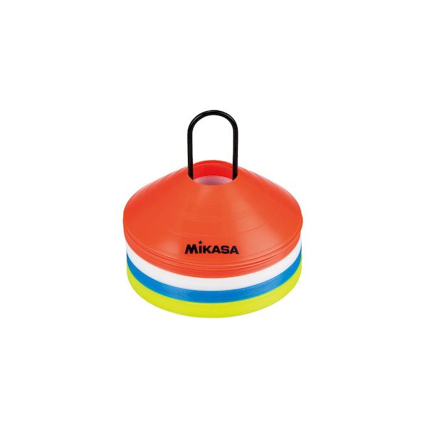 ミカサ MIKASA 4907225252534 CO40−MINI マーカーコーン40枚セット 橙/白/黄/青 器具 サッカー