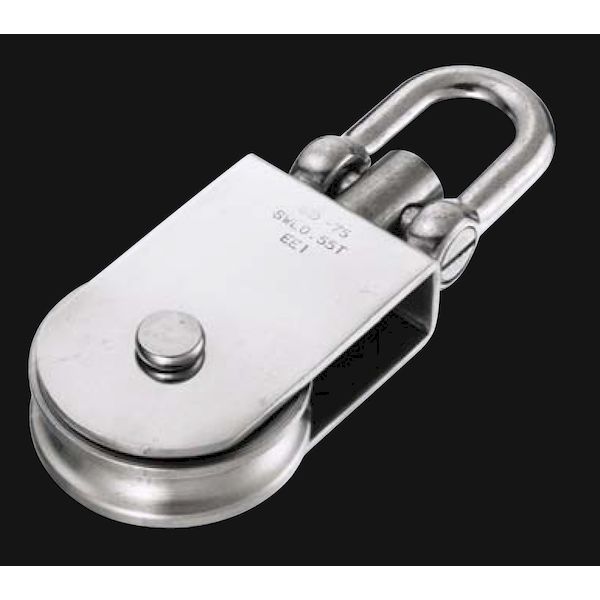 ふじわら アイオウル ASB-50KT サンマブロック、沈みシャックルタイプ ステンレス 車径50mm ASB50KT