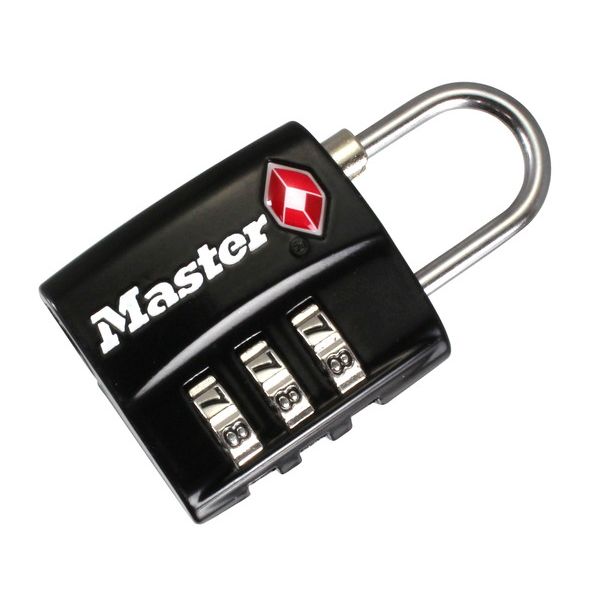 MASTER LOCK 0071649298844 4680JADBLK ナンバー可変式TSAロック ブラック