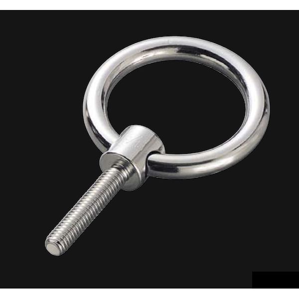 (LINEクーポン有)ふじわら アイオウル LBT-6M25 つば付きリングボルト ミリネジ ステンレス ネジ径M6 L..