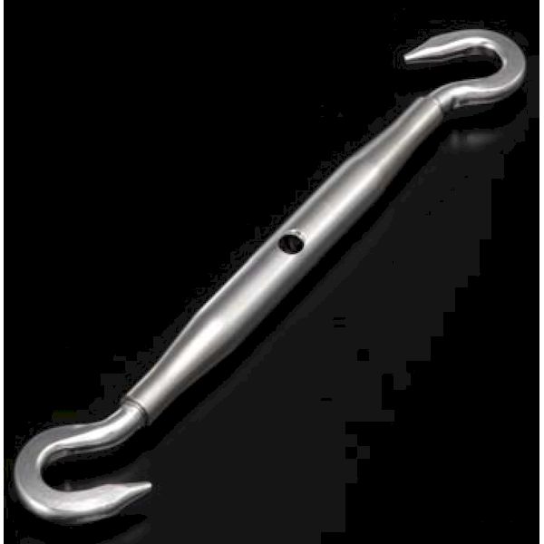 ふじわら アイオウル PTB-F8 パイプターンバックル フック ステンレス製 ネジ径W5／16 PTBF8