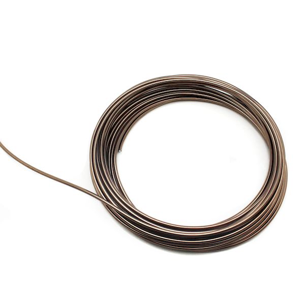 【11/25限定!抽選で最大100%ポイントバック】日本化線 4938901733283 デザインワイヤー 自遊自在 wire COLOR メタリックブラウン ...