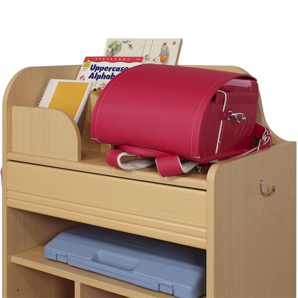 【お客様組み立て】【個数:1個】白井産業 LAK-9565W NA 直送 代引不可・他メーカー同梱不可 ランドセルラック 深型タイプ ランドキッズ LAK9565WNA 収納棚 ナチュラル [3]