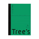 UTRBA6G 日本ノート Trees A6 B罫 48枚 グリーン