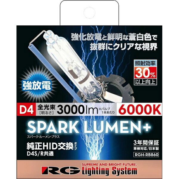 RACING GEAR RGH-RB860 [HID ���� 6000K D4S/D4R]