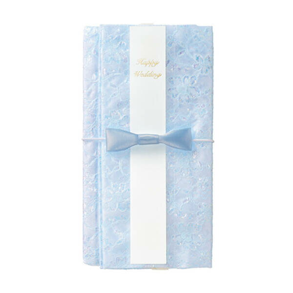 【12/5限定！抽選で最大100％ポイントバック】マルアイ キ32B 【2個入】ベール巾着金封ブルー キ32B