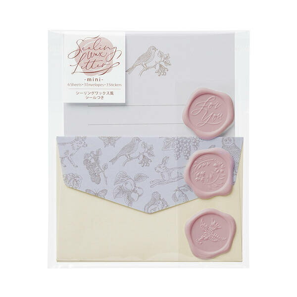 (LINEクーポン有)マルアイ レ-SW108 【5個入】シーリングミニレター博物画 レSW108 3入