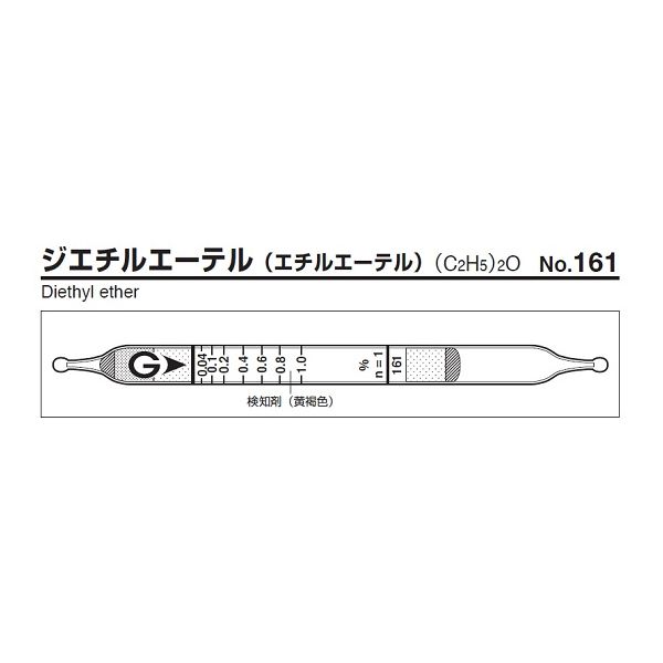 アズワン 9-800-38 ジエチルエーテル検知管NO．161 10回分 980038