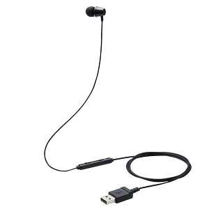 エレコム ELECOM HS-KD06UBK イヤホン 子供用 片耳 有線 マイク付 高耐久 USB 低音量仕様 ミュートスイッチ付 オンライン学習 ブラック HSKD06UBKネット通販