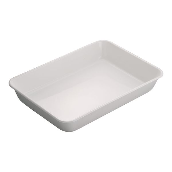 4976045311400 ホーロー角バット ホワイト 8枚取