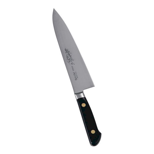 AMSO102 ミソノ・スウェーデン鋼 花彫刻入 牛刀 No.118M 19．5cm