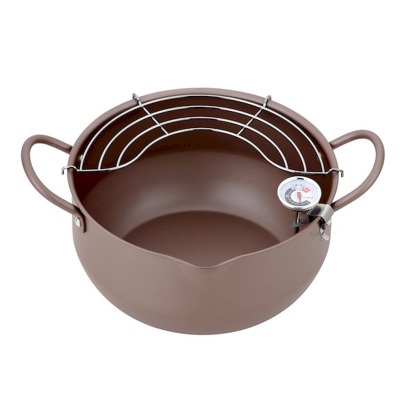 4900634000314 ヒロショウ FA-220 極み揚 温度計付深型揚げもの鍋 22cm