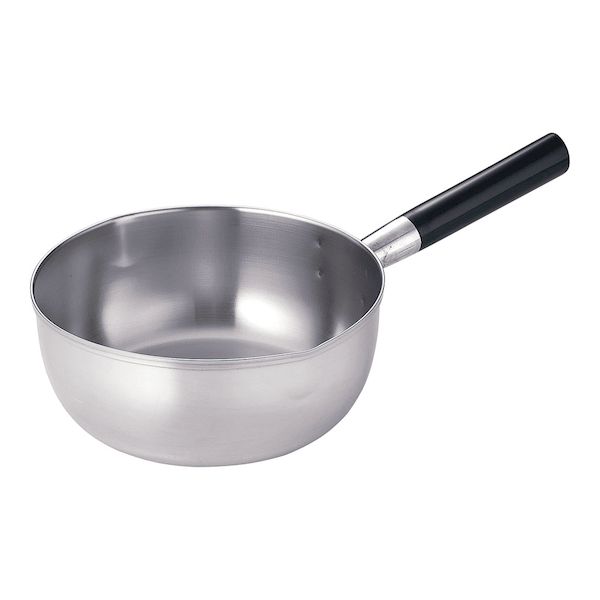 ASVA605 18−10三層鋼プラ柄雪平鍋 目盛付 24cm