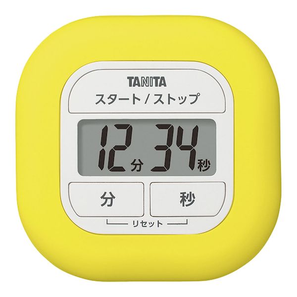 【商品説明】イエロー 86×86×H27電源:単4乾電池2本付き・カウントダウン方式・使いやすい大きいボタン・ラップを装着することで水滴・油汚れ・粉じんなどの装着を軽減 ▲サイズ＊▲重量＊▲カラー＊▲その他＊▲メーカー品番＊ 原産国：中国類似商品はこちらBTIC702 くるっとシリコンタイマー TD2,245円BTIC701 くるっとシリコンタイマー TD2,245円BTIC301 デジタルタイマー MT−K2 1,409円BTIC201 防滴大型表示デジタルタイマー 1,651円タニタ TANITA TD-375-WH 長時4,984円タニタ TANITA TD-375-BL 長時4,984円タニタ TD-429 RD 抗菌でか見えタイマ953円タニタ TD-429 IV 抗菌でか見えタイマ953円タニタ TD-429 BL 抗菌でか見えタイマ953円タニタ TD-429 GR 抗菌でか見えタイマ953円タニタ TD-429 YL 抗菌でか見えタイマ953円タニタ TD-429 GY 抗菌でか見えタイマ953円