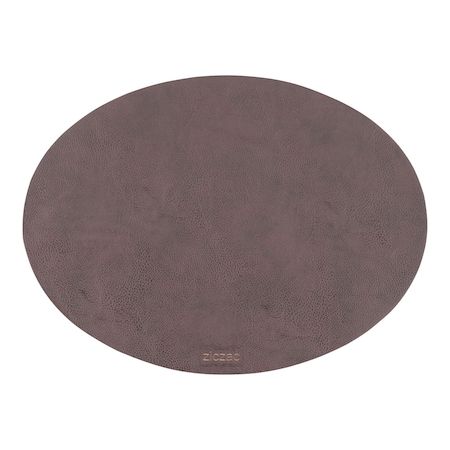 PZI0304 ジックザック プレースマット トロジャ オーバル コーヒー