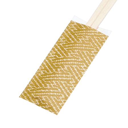 XHB0302 ミニ箸袋 染彩 500枚束シュリンク 朽葉色