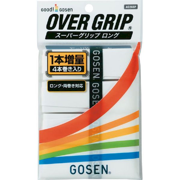 【商品説明】1本おまけの4本入りお得用セット●左右兼用●LONG対応ラケットアクセサリー●素材●サイズ1050×30×0．5mm●カラー（W）ホワイト（O）オレンジ（Y）イエロー（MB）マリンブルー（BK）ブラック●仕様20SS●生産国日本製類似商品はこちら4906365977833 ゴ−セン AC26963円4906365123940 ゴ−セン AC26929円4906365123902 ゴ−セン スーパー963円4906365135219 ゴ−セン スーパー963円4906365123308 ゴ−セン ス−パ−328円4906365123247 ゴ−セン ス−パ−328円4906365977864 ゴ−セン AC26328円4906365123483 ゴ−セン ス−パ−328円4906365151400 ゴ−セン ス−パ−328円4906365976782 ゴ−セン AC26328円4906365977857 ゴ−セン AC26328円4906365096626 ゴ−セン ス−パ−328円