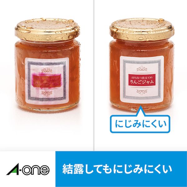 A-one エーワン 30665 ラベルシールIJ超耐水フィルム透明65面 光沢フィルム インクジェット IJ超耐水ラベルシール ラベルシール透明 スリーエム
